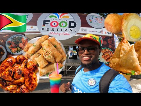 Trying BEST of GUYANA's Street Food at Main Street Food Festival
