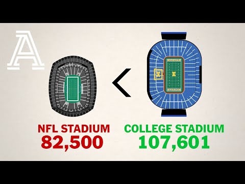 Why college stadiums are the biggest in the world