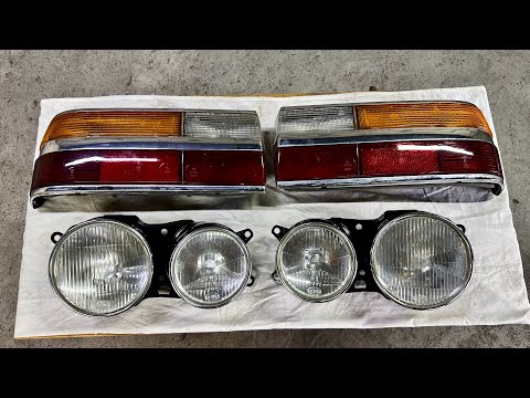 BMW E28 Restoration – Headlight and Taillight Rebuild