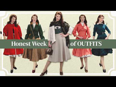 An honest week of cold weather (vintage) outfits