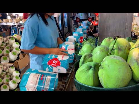 How to Produce Millions of Coconut Per Day in the Factory - Crazy Speed Coconut Cutting Skills