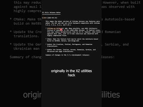 Critical Security Vulnerability in XZ Utilities