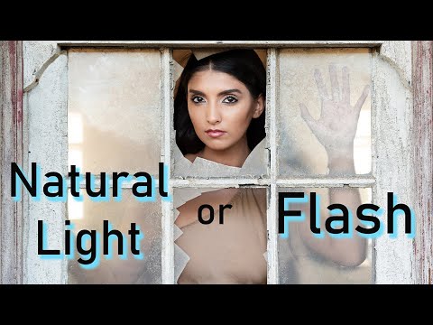Natural Light and Flash Model Shoot in an Abandoned House