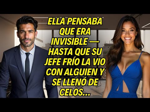 Ella Pensaba Que Era Invisible — Hasta Que Su Jefe Frío La Vio Con Alguien Y Se Llenó De Celos…