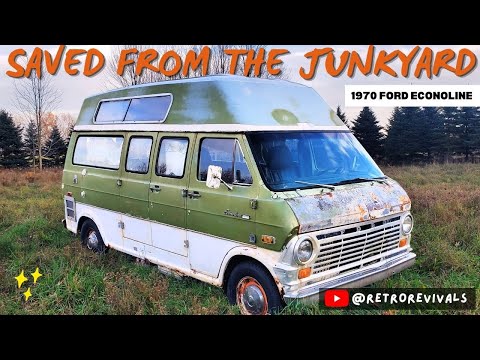 Vintage Ford Econoline Camper Van - Saved From the Junkyard for Full Renovation!