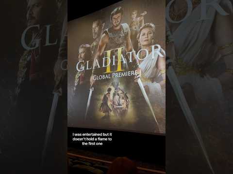 I accidentially went to the Gladiator II premiere! ⚔️🦈🏺#gladiator #romanempire