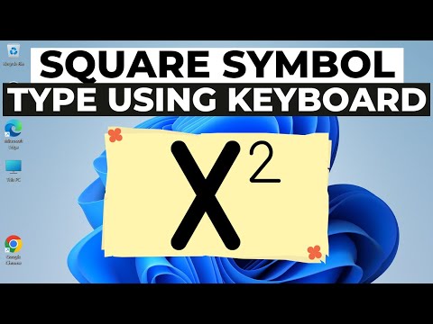 How to Type Square Symbol (²) on Keyboard