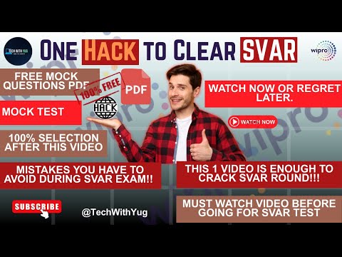 💯 Wipro SVAR Round Complete Guide | Latest Pattern + Mock Questions
