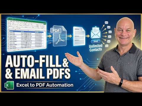 How To Create Fillable PDF's, Automatically Fill Them With Excel Data & Email Unlimited Contacts