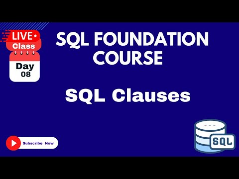 SQL Foundation Course Live Classes Day-8
