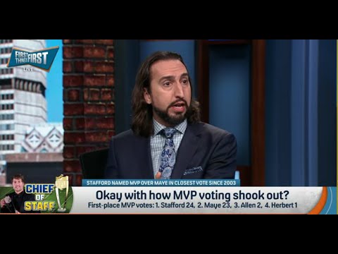 FIRST THINGS FIRST |  Nick Wright MAKES FUN Of Justin Herbert For MVP VOTE With Los Angeles Chargers