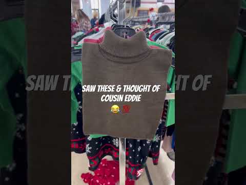 Cousin Eddie’s wardrobe staple 🎄 #christmas #movies #thrifting #nationallampoon #goodwill