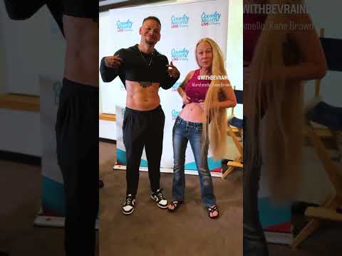 #KaneBrown on Country Nights Live with @BevRainry tonight.  Look at those abbs!!!