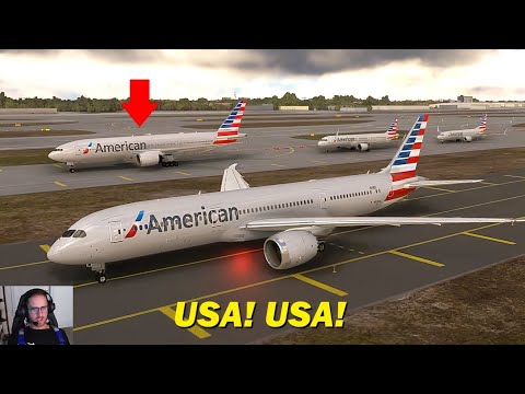 American RUSH HOUR in Microsoft Flight Simulator! (with ATC) 50+ Enroute on VATSIM