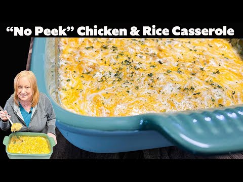 "No Peek" CHICKEN & RICE CASSEROLE Dinner Idea