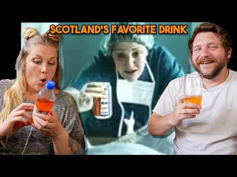 Americans tastes IRN Bru for the first time & reacts to the top 15 IRN Bru adverts!