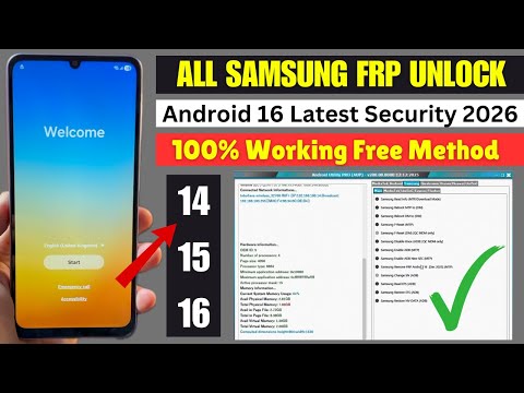 ALL SAMSUNG FRP BYPASS, UNLOCK ANDROID LATEST UPDATE FREE METHOD ADVANCED 2026