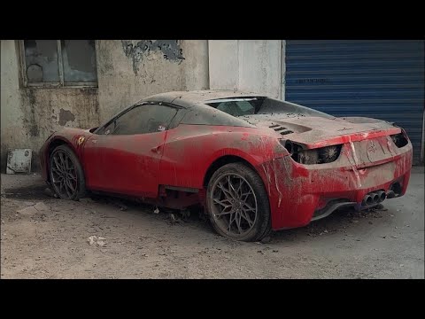 Restoring an Abandoned Ferrari 458 Left for Scrap – Can the Engine Roar Again?