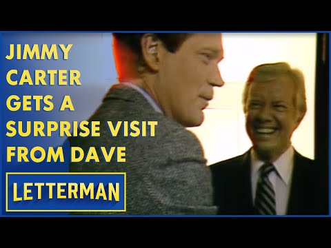 Jimmy Carter Gets A Surprise Visit From Dave | Letterman