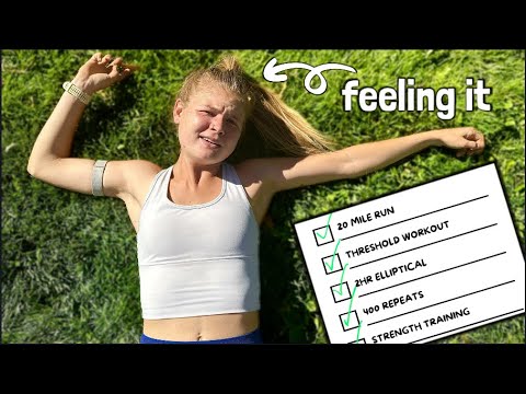 Pro Runner Week of Workouts || my best & biggest week of training this year