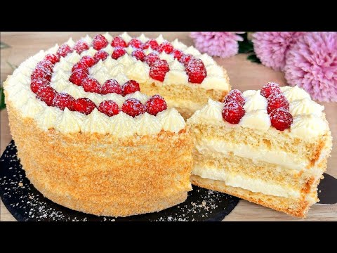 Der zarteste Kuchen! Keine Schlagsahne, kein Frischkäse, keine Kondensmilch. Ein einfaches Rezept!