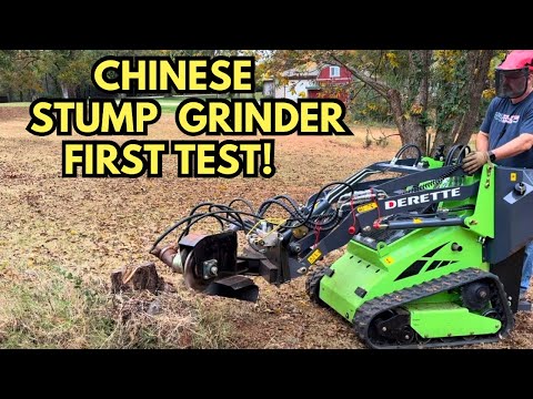 I Tested the Chinese Mini Skid Steer Stump Grinder - Did I Waste My Money?