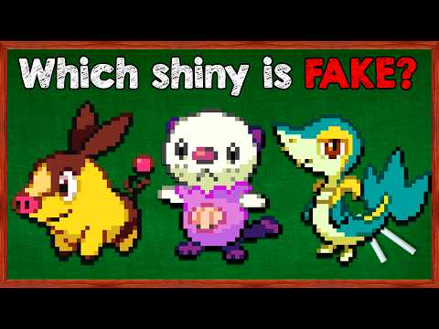 Find The Fake Shiny Pokemon - Unova Region!