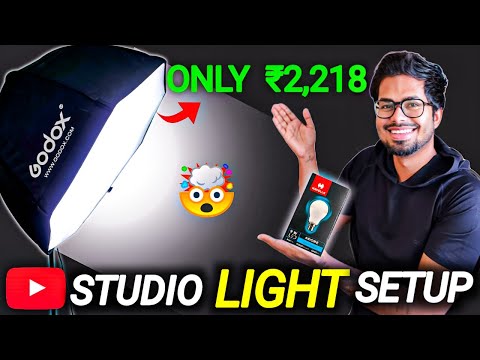 Budget YouTube Studio Godox Softbox Light Setup under ₹2,500 | YouTube Light Setup in Budget