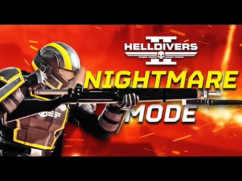 Fighting the Enemies of Super Earth on NIGHTMARE Mode