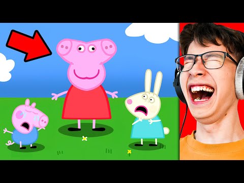 Reacting to Peppa Pig Animations! (Funny Cartoons)