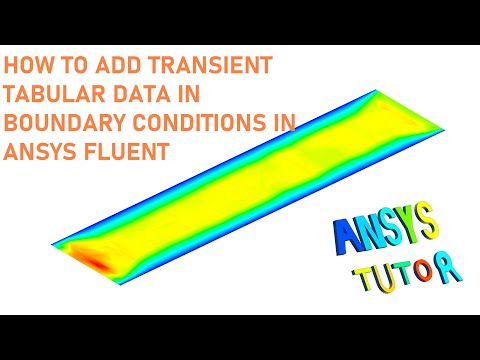 ANSYS Fluent Tutorial | How to Add the Transient Table Data Boundary Condition | Fluent TUI Tutorial