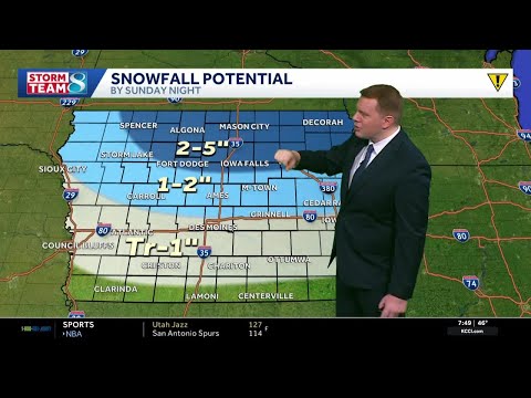 Iowa weather: Blizzard warning for northern Iowa as winter weather blasts in