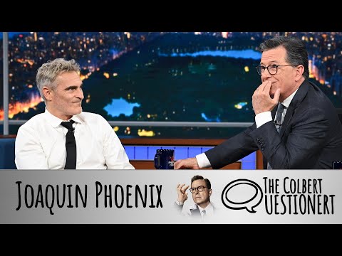 Joaquin Phoenix Takes The Colbert Questionert