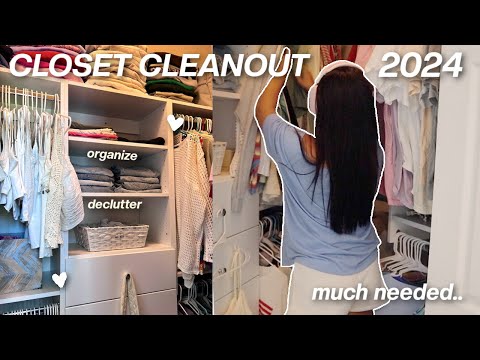 SUMMER CLOSET CLEANOUT 2024 *organizing my entire closet*