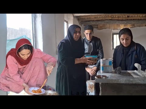 Nomadic family in the shadow of the Daral nomadic family