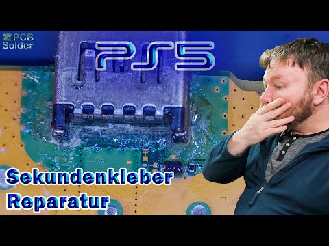PS5 HDMI Port und die Sekundenkleber Profi-Reparatur! Richten wir es | PCB Solder Berlin