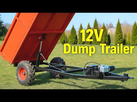 I build 12V Hydraulic Dump Trailer – Remote Controlled