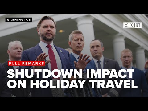 JD Vance and Sean Duffy warn Thanksgiving travel could be 'a disaster' due to government shutdown
