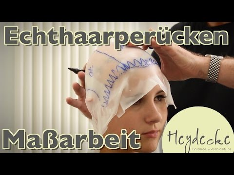 Echthaarperücke als Maßarbeit - Schritt 1: Der Abdruck zur Maßgefertigten Perücke