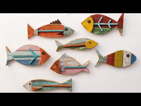 Peixe feito de Papelão | DIY farmhouse decor | artesanato chique e fácil