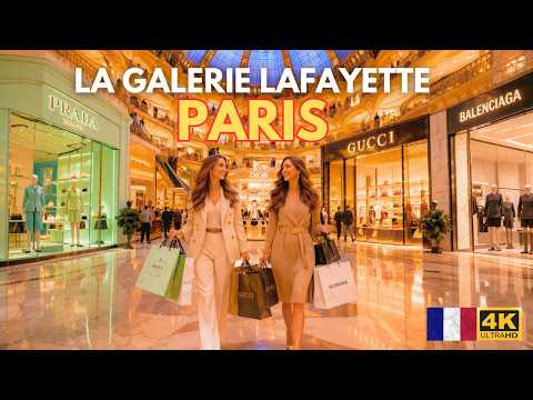 11 April 2026 Paris Spring Walking Tour 🇫🇷 Inside Galeries Lafayette Haussmann Luxury 4K 60FPS HDR