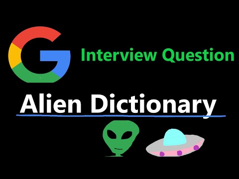 Alien Dictionary - Topological Sort - Leetcode 269 - Python