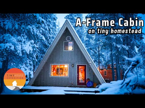 Cozy A-Frame Cabin on Homestead - renovations & tiny community plans!