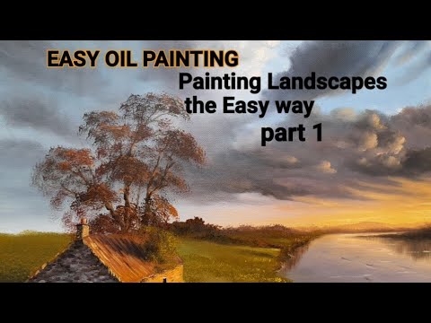 how to paint landscapes with Oils Part 1