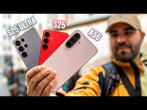Galaxy A56 vs. S25 vs. S25 Ultra Camera Comparison!