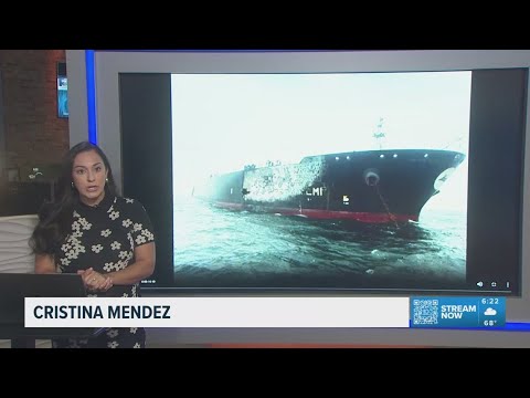 Crude oil tanker damaged after Iranian attack