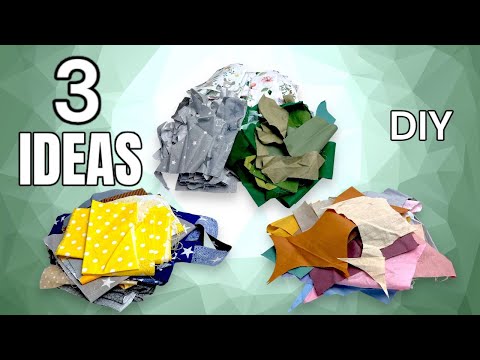 3 IDEAS of what to SEW FROM REMAINDER fabric - Amazing patchwork sewing