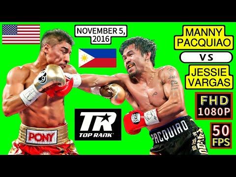 (67) | Manny Pacquiao 🇵🇭 VS 🇺🇸 Jessie Vargas | November 5, 2016 | TOP RANK | FHD 1080P 50FPS