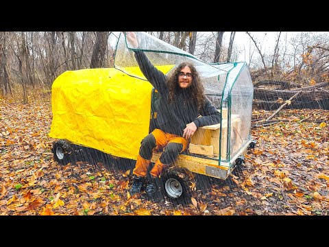 Cold Rainy Night In Homemade Camper With an Electric Blanket - Upgrading The Power