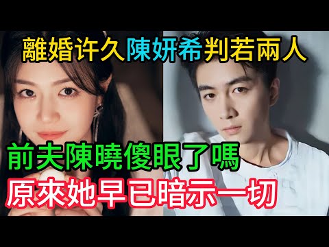 離婚6個月，陳妍希判若兩人「刮目相看」！前夫陳曉傻眼了嗎？網扒23年採訪：原來她早已「意味深長」暗示一切！#陳曉 #陳妍希